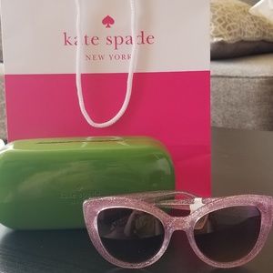 Kate Spade Labre Sunglasses Pink Glitter